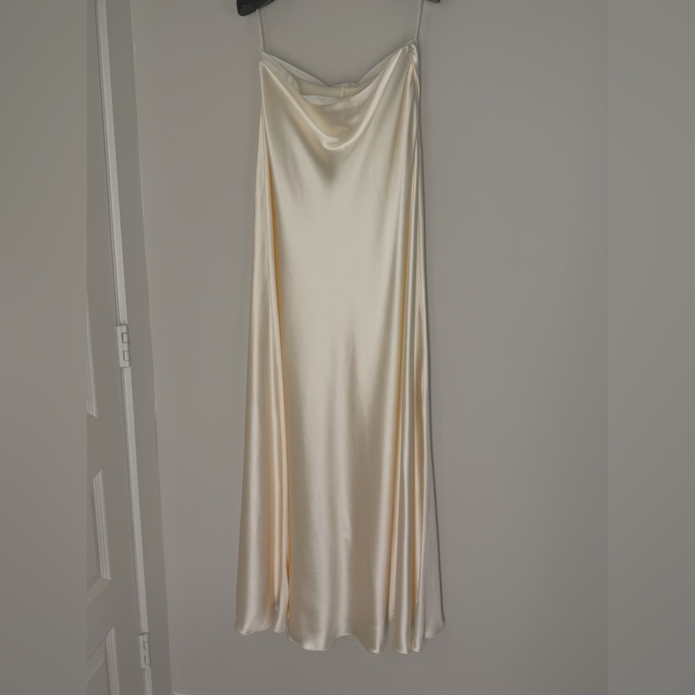 Ralph Lauren Collection Masina Stretch Satin Skirt
